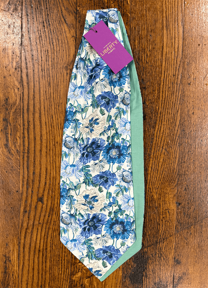 Cravat | Poppy Amelie Blue | Made with Liberty Fabric