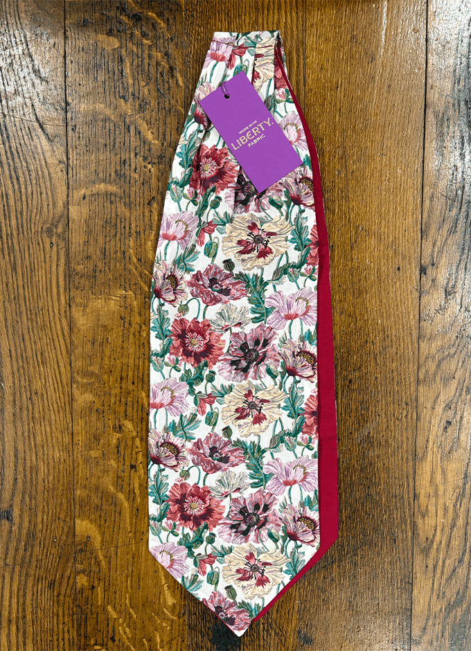 Cravat | Poppy Amelie Pink | Made with Liberty Fabric