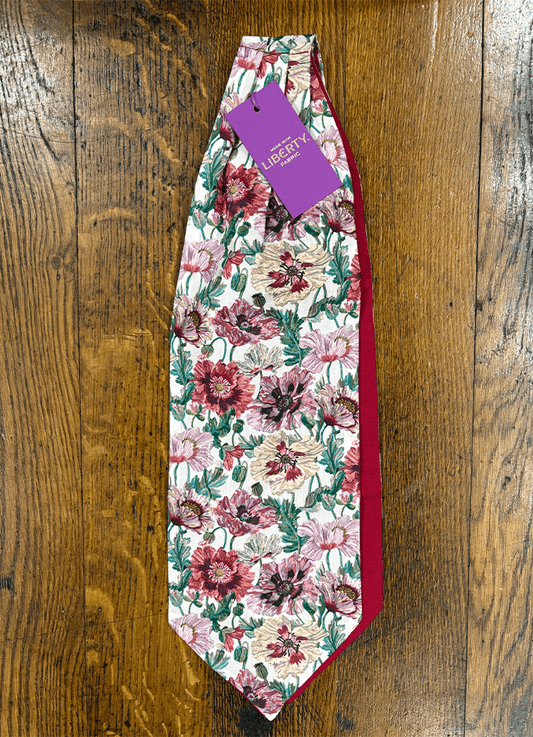 Cravat | Poppy Amelie Pink | Made with Liberty Fabric