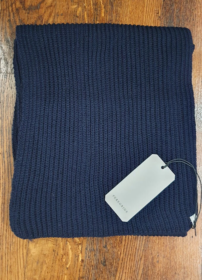 Porter Ribbed Scarf | Navy