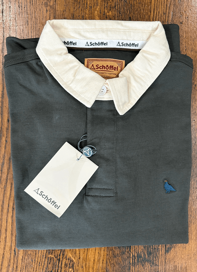 Porthallow Rugby Shirt | Peat Green