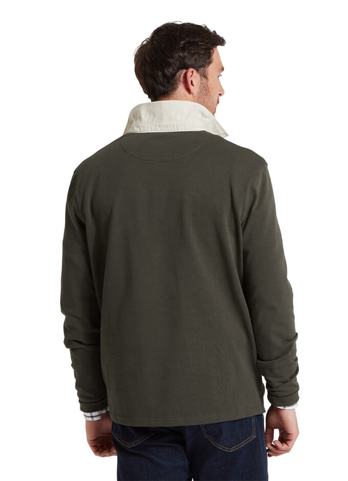 Porthallow Rugby Shirt | Peat Green