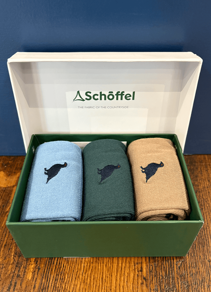 Men's Bamboo Socks (Box Of 3) | Ptarmigan Mix 7-11