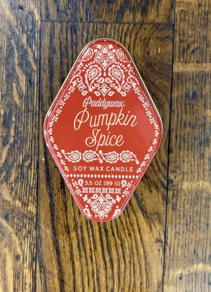Autumn Candle Tin| Pumpkin Spice