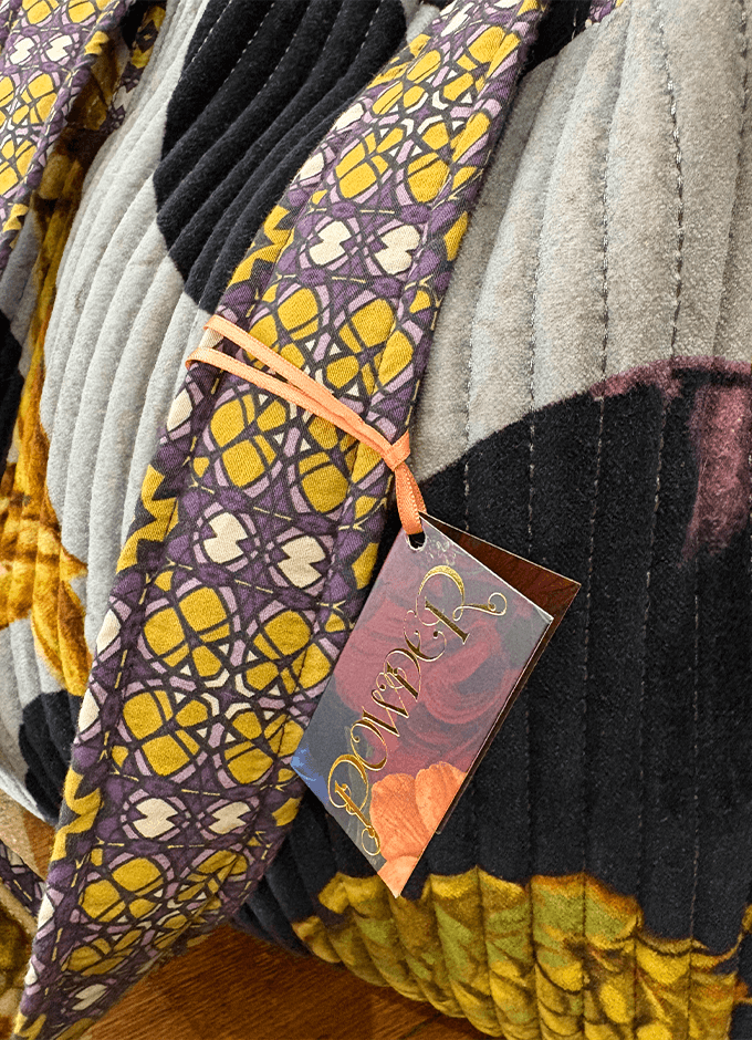 Lux Velvet Quilted Tote | Hellebore