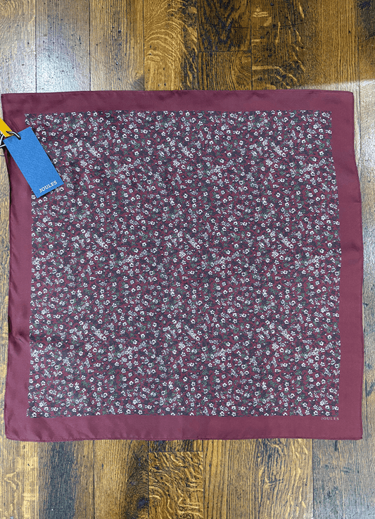 Elsie Silk Square Scarf  | Red Ditsy