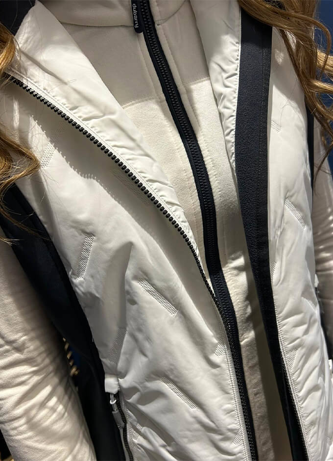 Ladies Redbarn Gilet | Navy and White