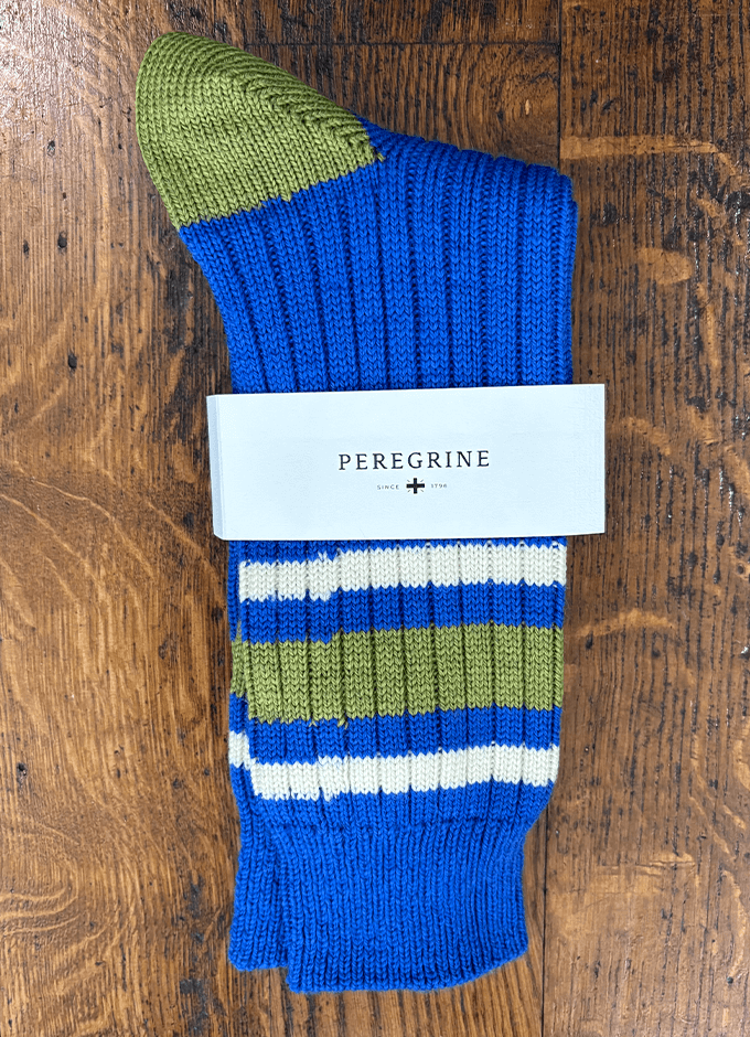 Peregrine | Retro Socks | Cobolt or Ecru