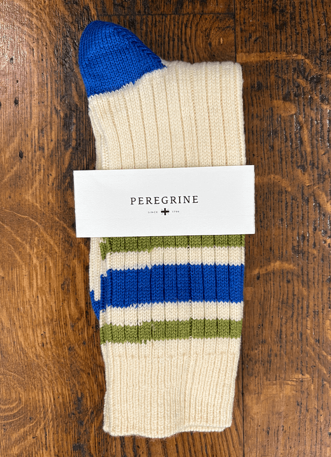 Peregrine | Retro Socks | Cobolt or Ecru