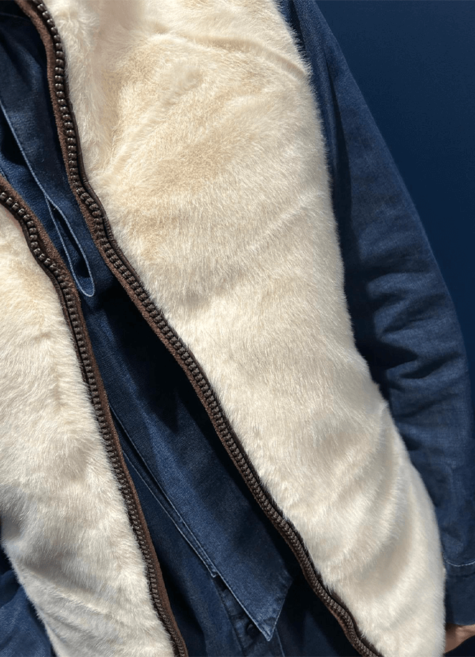 Reversible Faux Fur Gilet | Brown