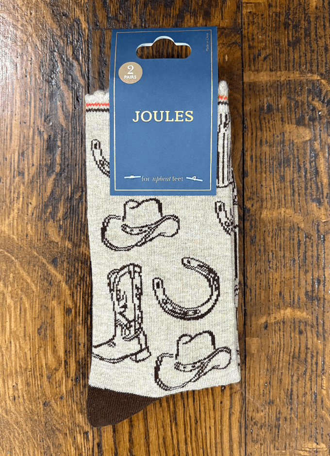 Everyday Brown & Neutral Rodeo Cotton Blend Socks 2 Pack