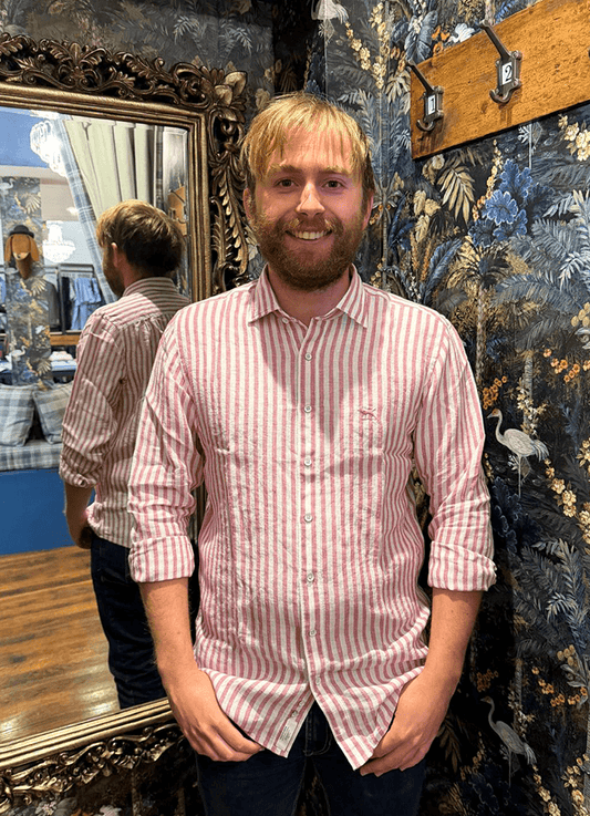 Seadown Sports Fit LS Linen Shirt | Rosewater
