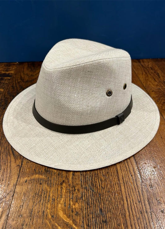Irish Linen Safari Hat | Natural