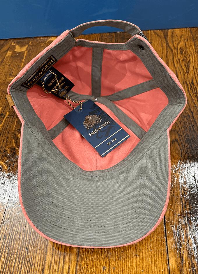 Failsworth | Canvas Baseball Cap | Salmon/Slate