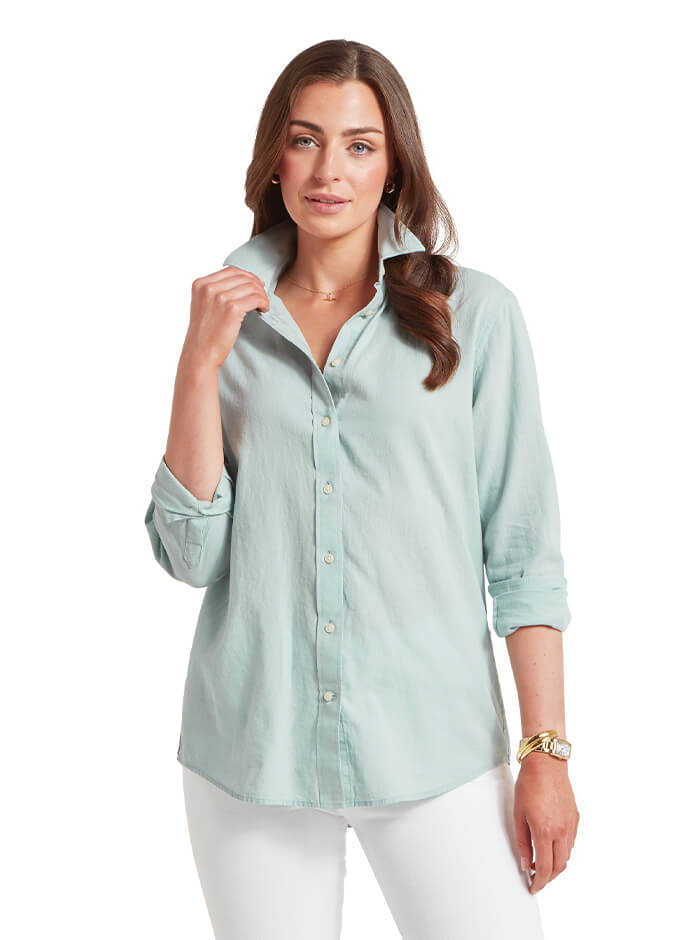 Salthouse Linen Shirt | Surf Blue