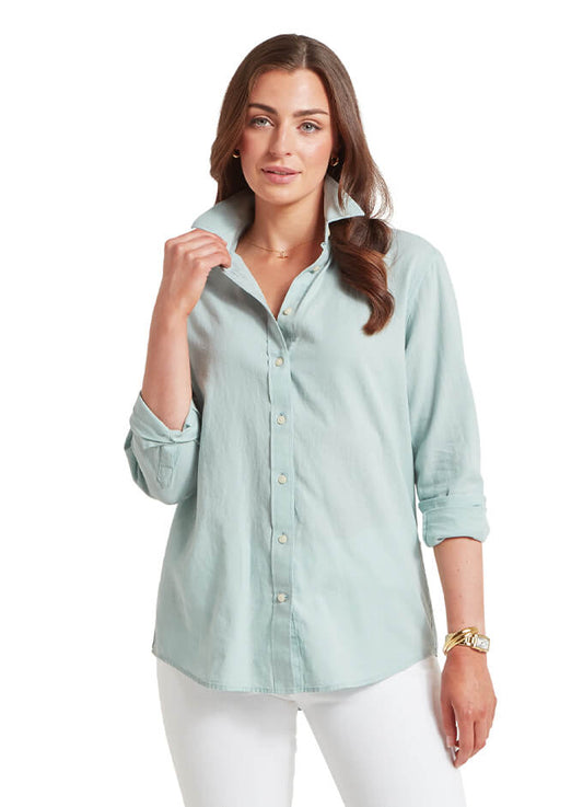 Salthouse Linen Shirt | Surf Blue