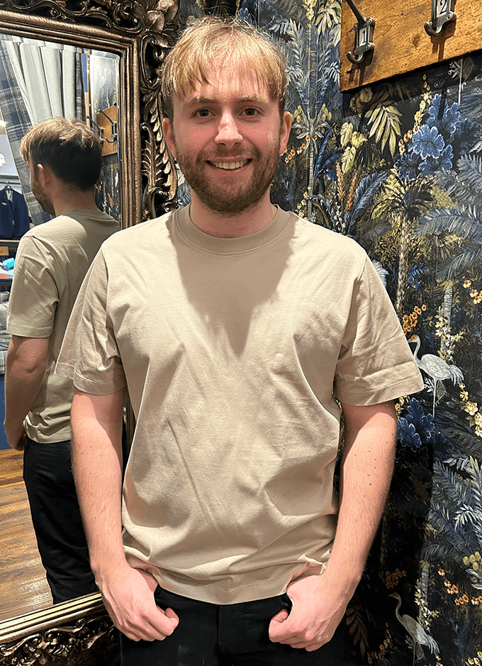 Pure Cotton T-Shirt | Sand
