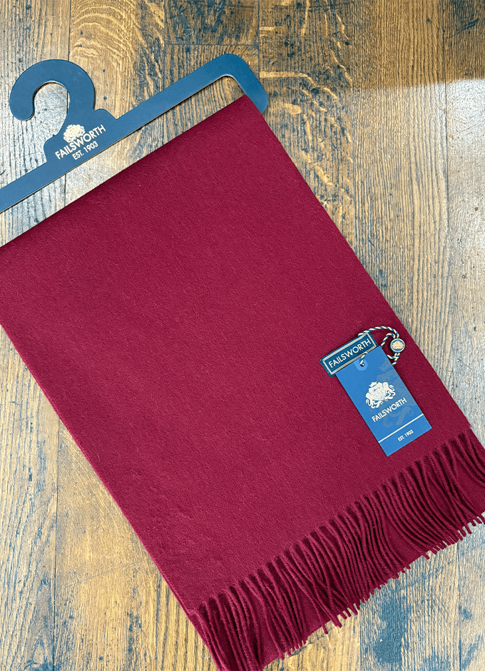 Lambswool Scarf | Wine