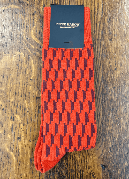 Peper Harow | Scooby Men's Sock | Orange