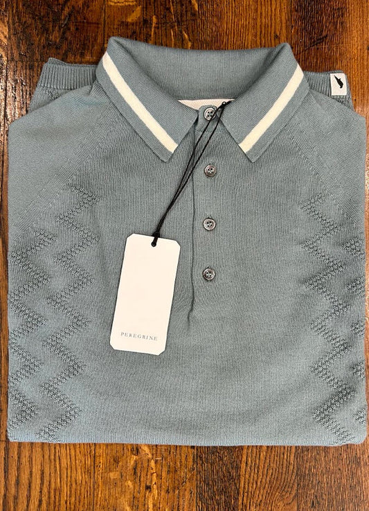 Textured Polo Shirt | Lovat