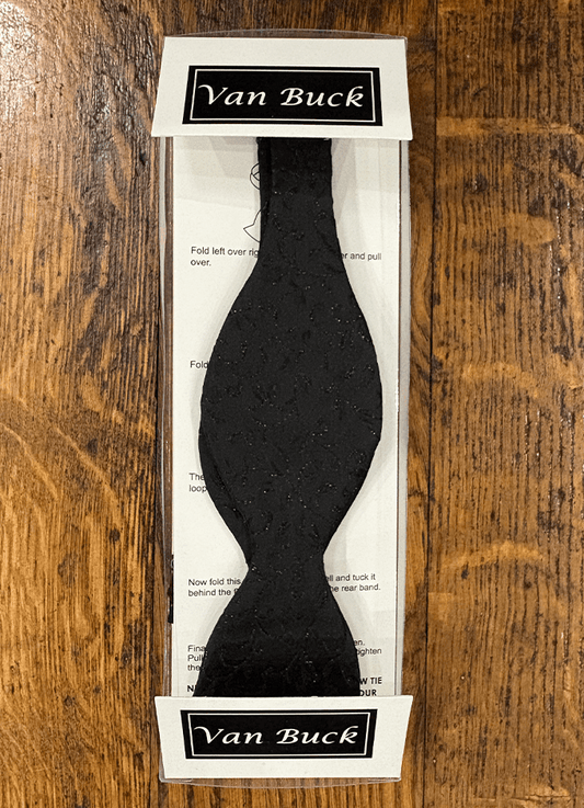 Self Tie Bow Tie | Black Diamante