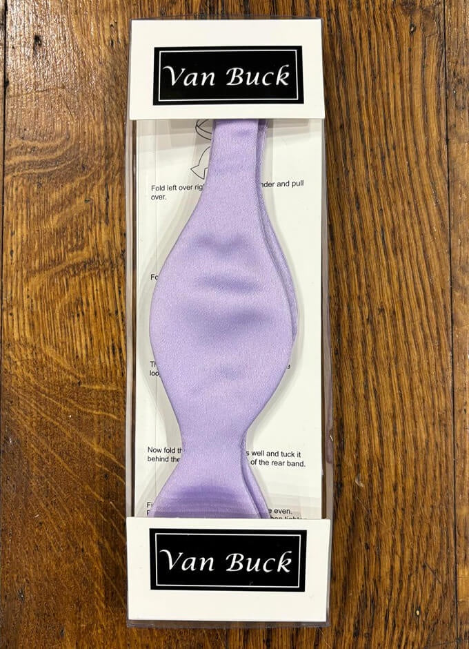 Bow Tie | Self Tie | Lilac Satin