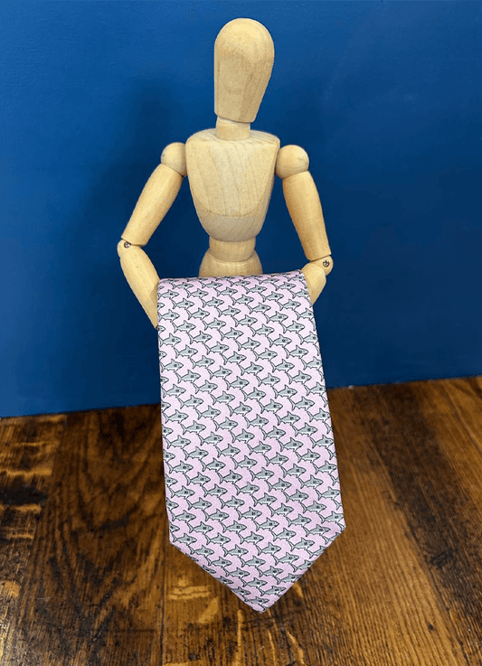 Tie | Soho Silk | Pink Shark