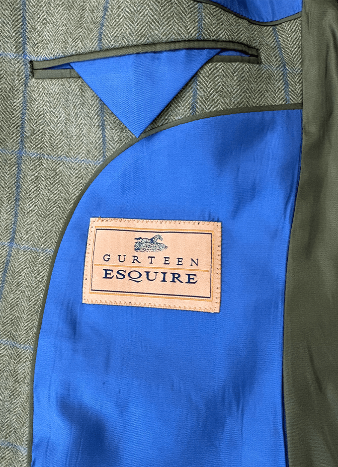 Sheringham Herringbone Jacket | Blue Overcheck