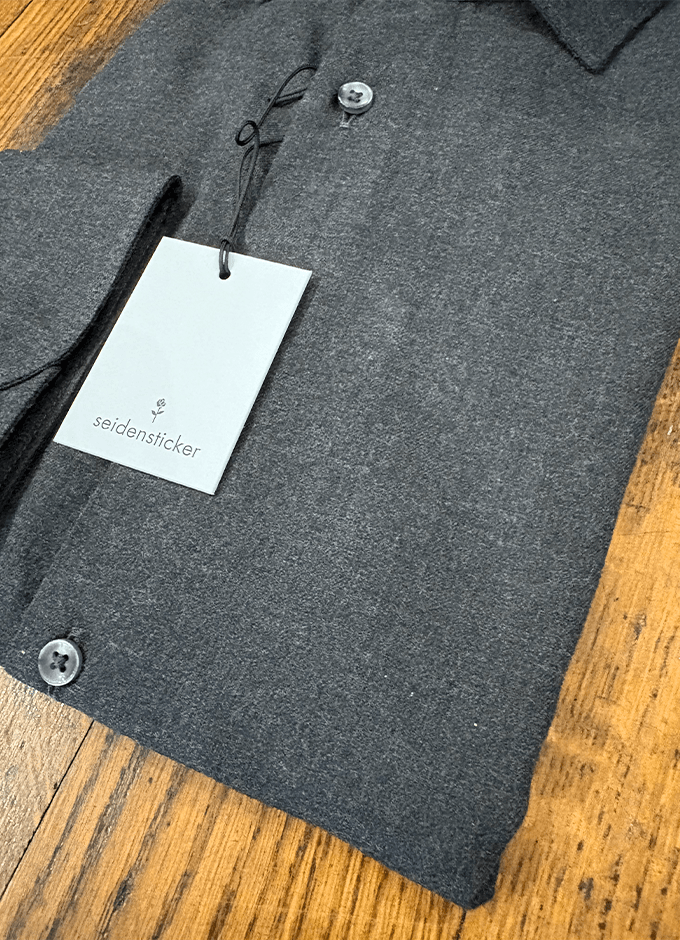 Brush Cotton Shirt | Charcoal