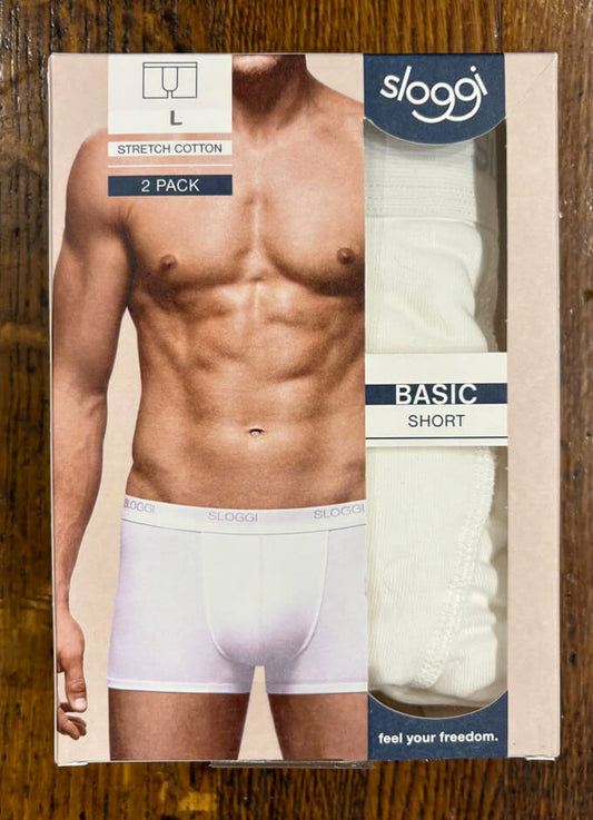 Sloggi | Men's Shorts | White (2 Pack)