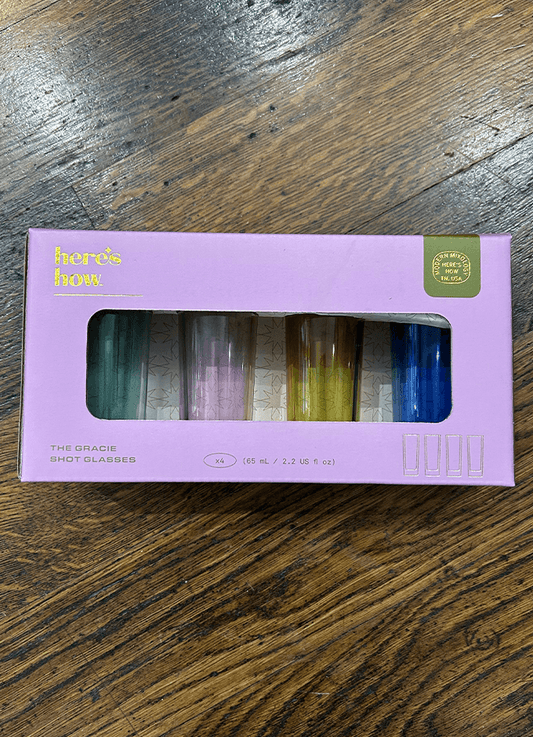 Gracie Shot Glasses x 4