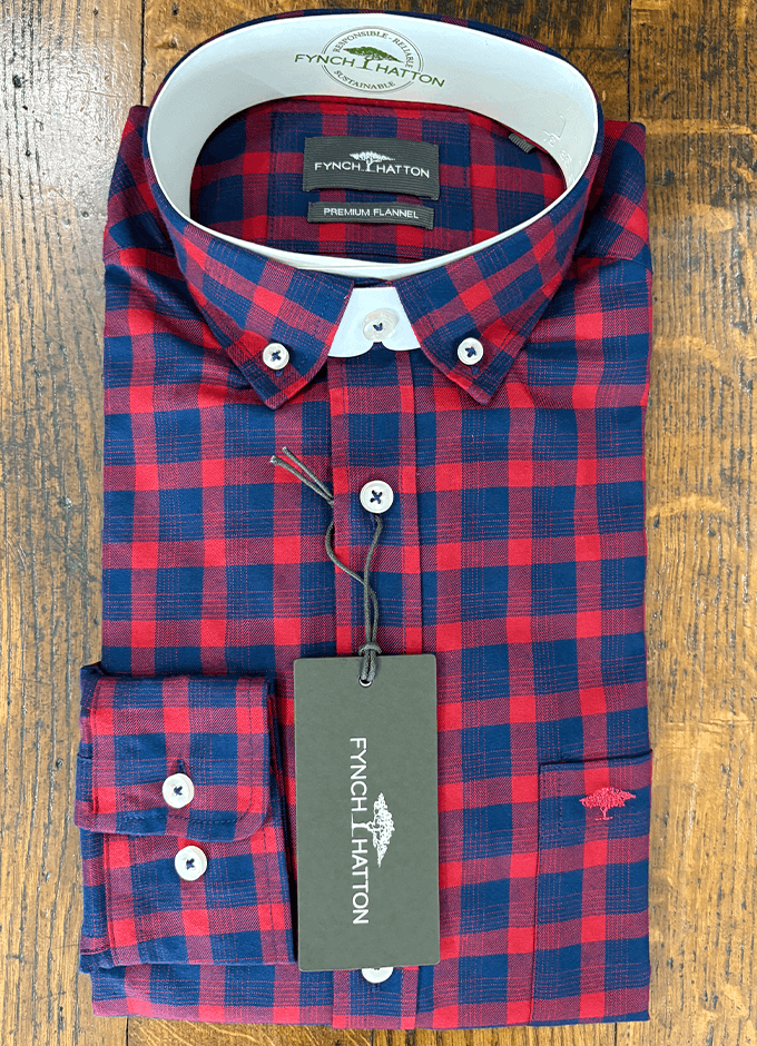 Sienna Check Shirt | Navy/Red