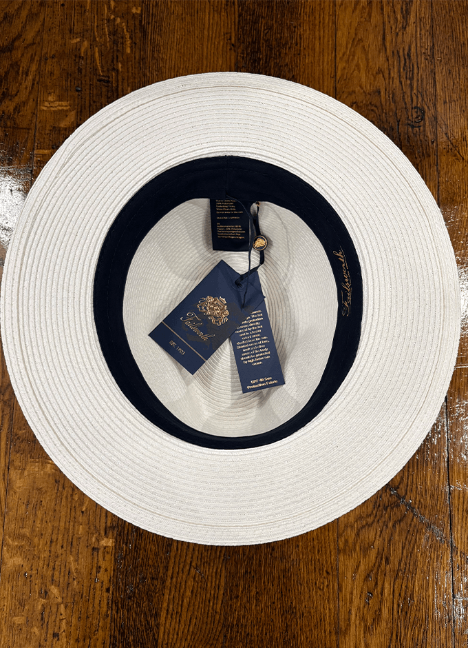 Sienna Straw Trilby | White