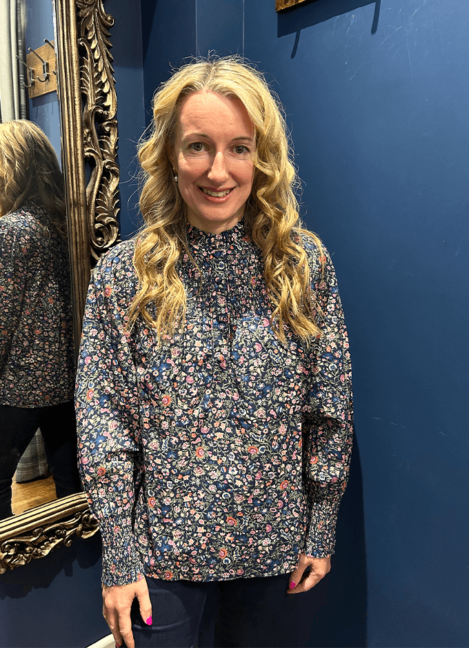 Silvia Long Sleeve Blouse | Multi