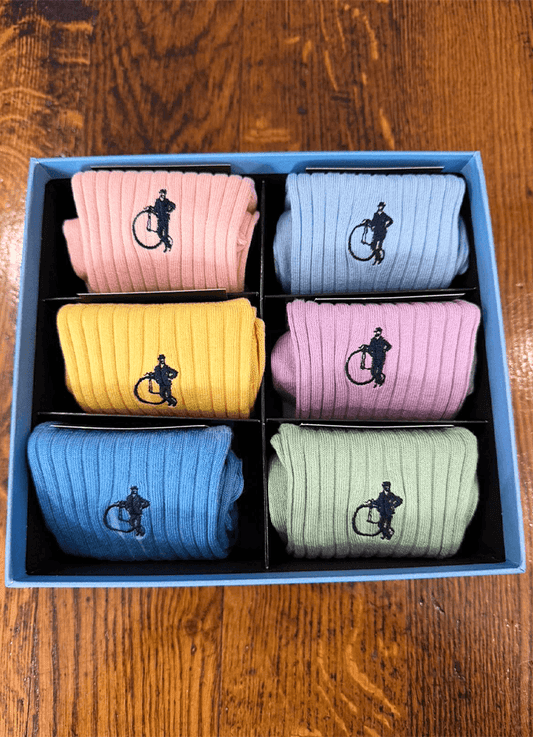London Sock Co. | Simply Pastels Sock Gift Box Six Pairs