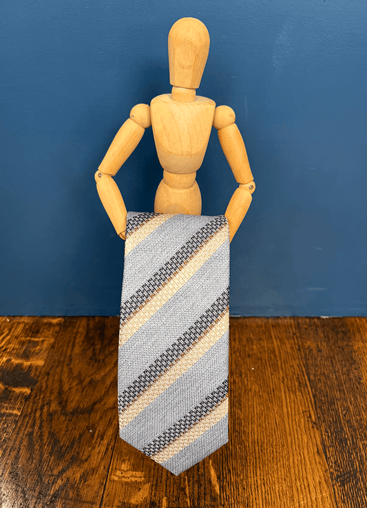Silk Tie | Sky Pastel Stripe