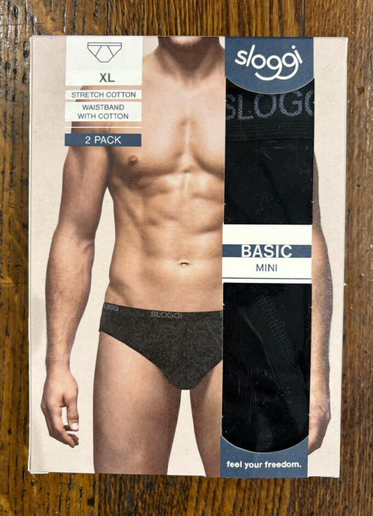 Sloggi Men's Slip | 2 Pack | Black