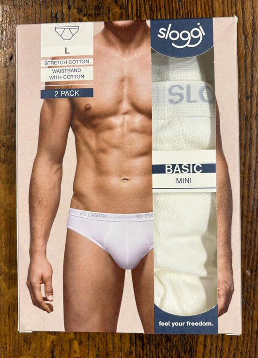 Sloggi Men's Slip | 2 Pack | White