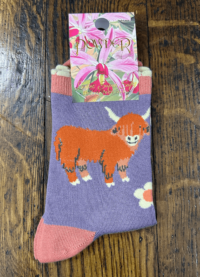 Ankle Socks Highland Cow