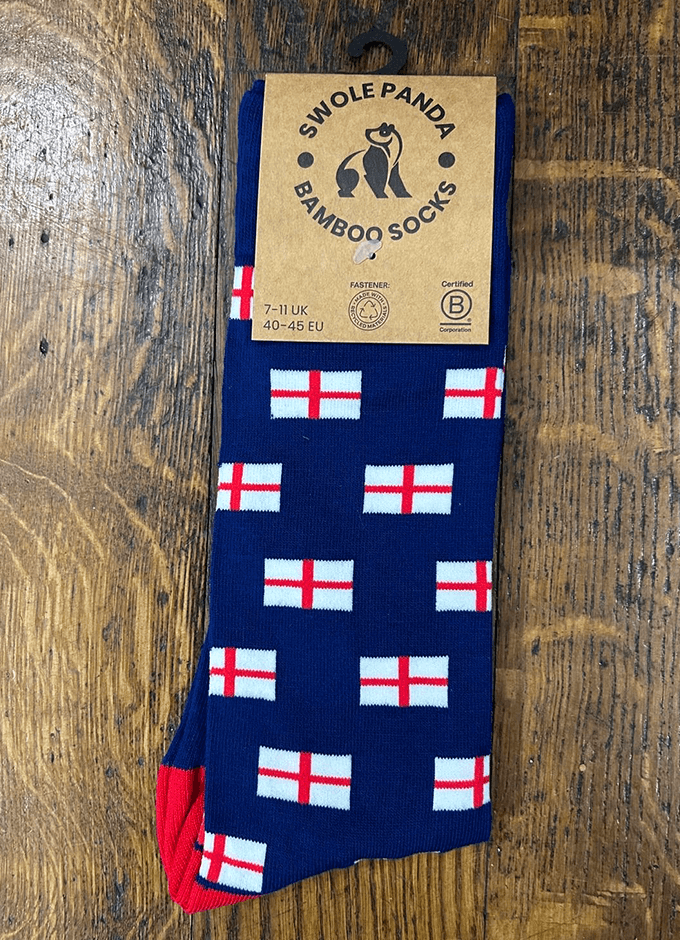 Swole Panda | St. Georges Flag Bamboo Socks