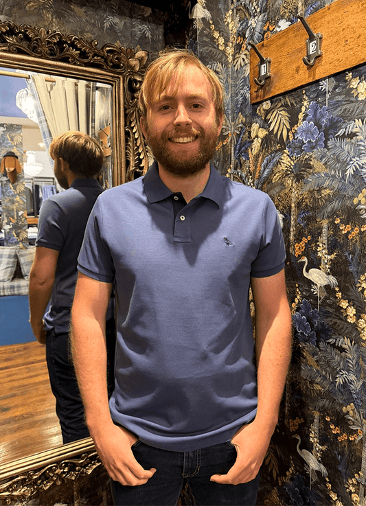 St Ives Jersey Polo Shirt | French Navy