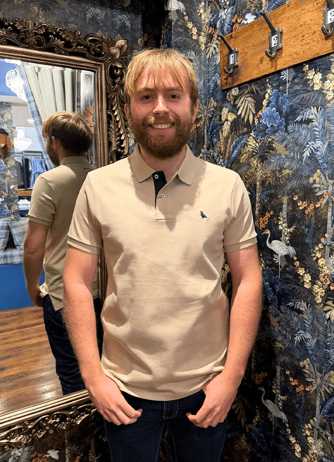 St Ives Jersey Polo Shirt | Cobblestone