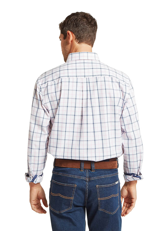 Brancaster Classic Shirt | Stone Blue Check