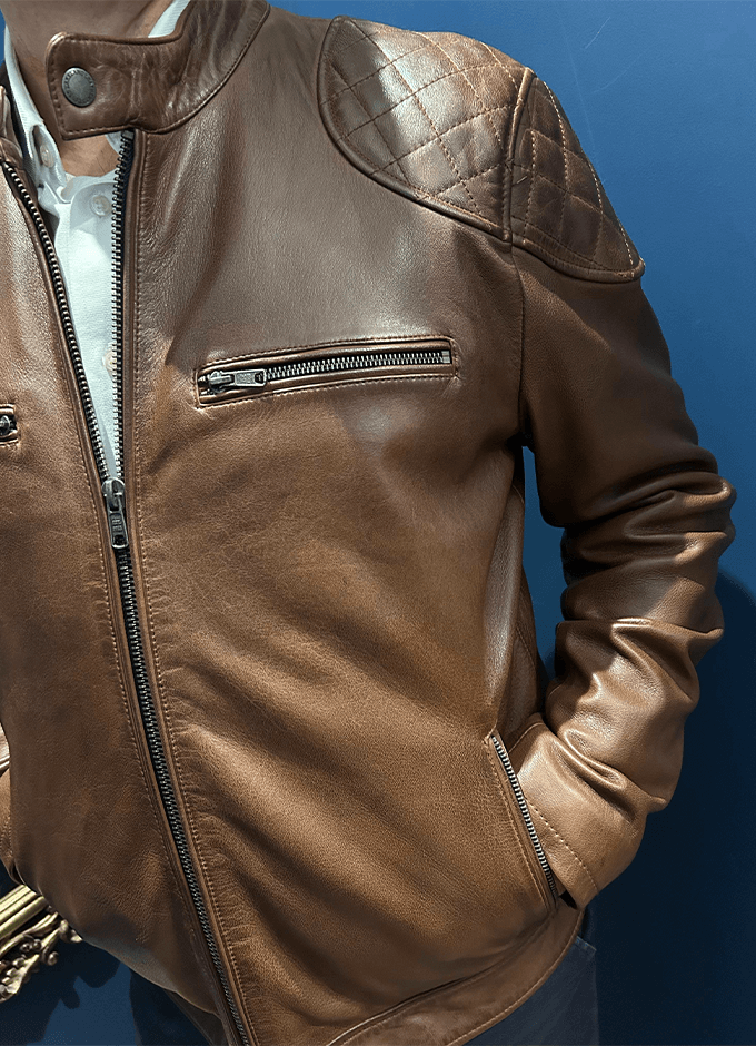 Stonecroft | Leather Jacket | Tan