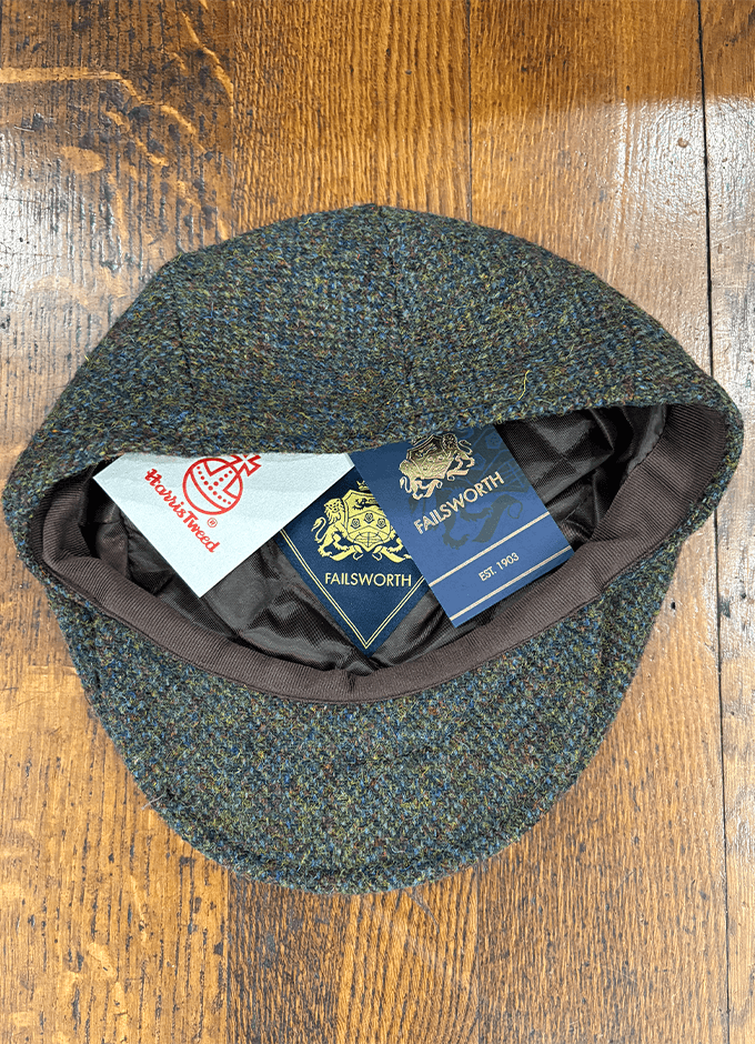 Stornoway Harris Tweed Cap | Green