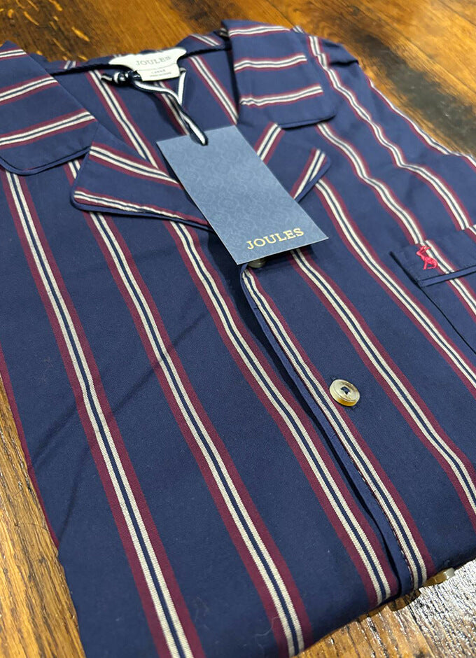 Mens Pyjama Set | Navy Stripes