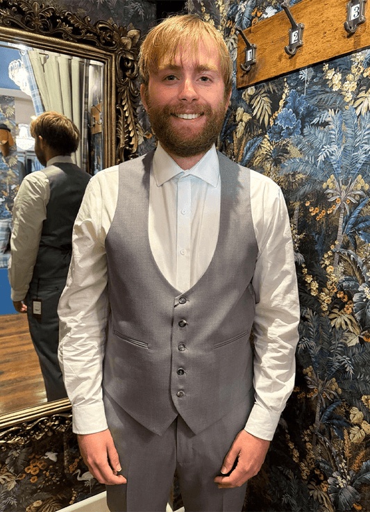 Summer Suit Waistcoat | Mid Grey