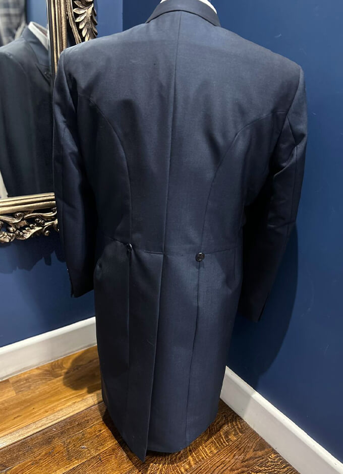 Mohair Tail Suit Jacket | Navy