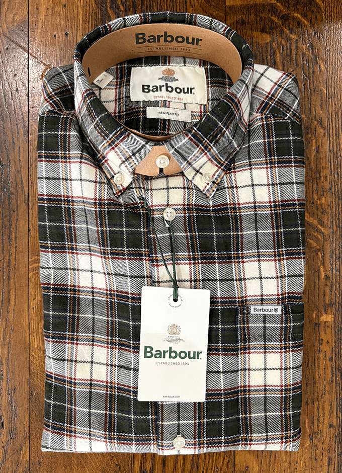 Telfield Regular Fit Checked Shirt | Olive