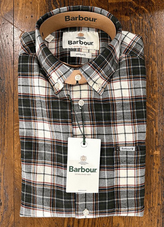 Telfield Regular Fit Checked Shirt | Olive